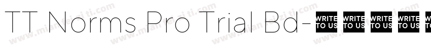 TT Norms Pro Trial Bd字体转换